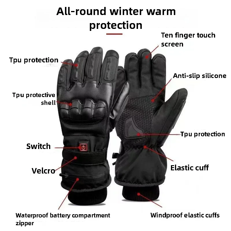 Sarung tangan pemanas, sarung  - Ski Glove Waterproof ulasan dan harga